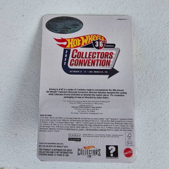 Hot Wheels 2022 Collectors Convention 1972 Nissan Skyline HT 2000GT-R 01055/6200 - Picture 9 of 10